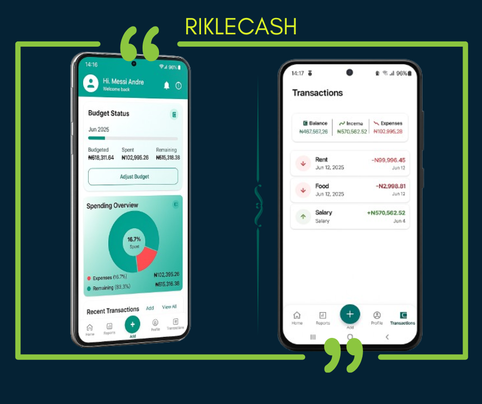 RikleCash Mobile App